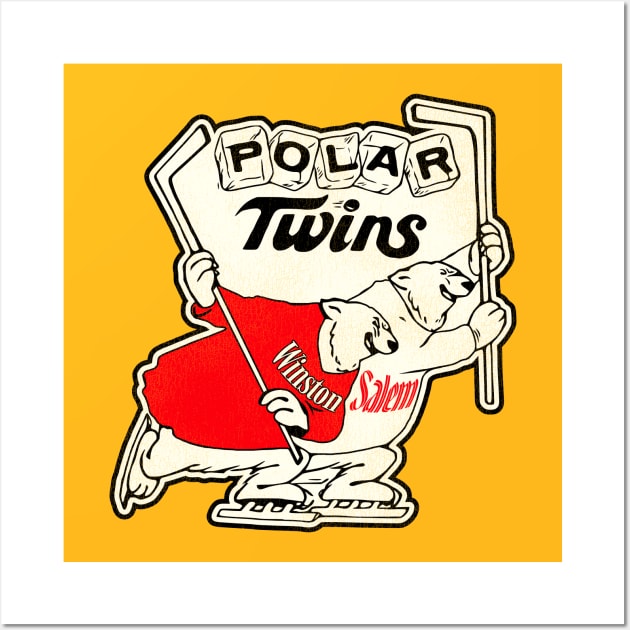 Defunct Winston Salem Polar Twins Hockey Team Wall Art by Defunctland